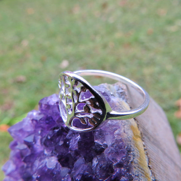 Tree of Life Ring in Sterling Silver