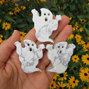 Crystal Ghost Stone Carving - White Howlite