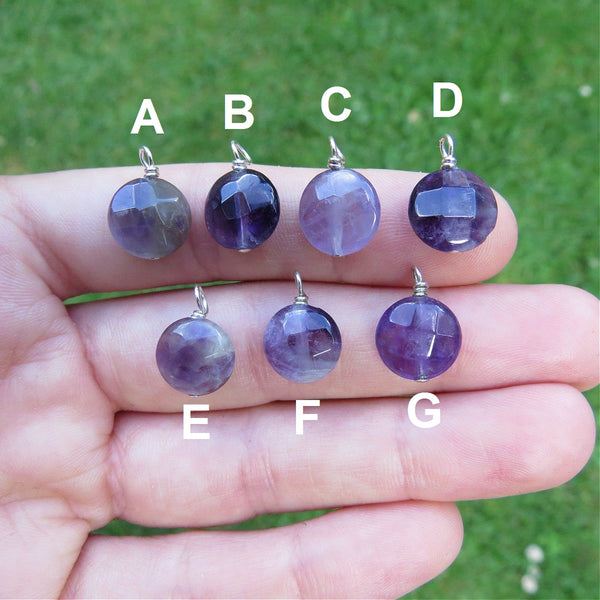 Small Amethyst Crystal Necklace - Purple Amethyst Stone Choker